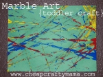 Marble Art {toddler craft}